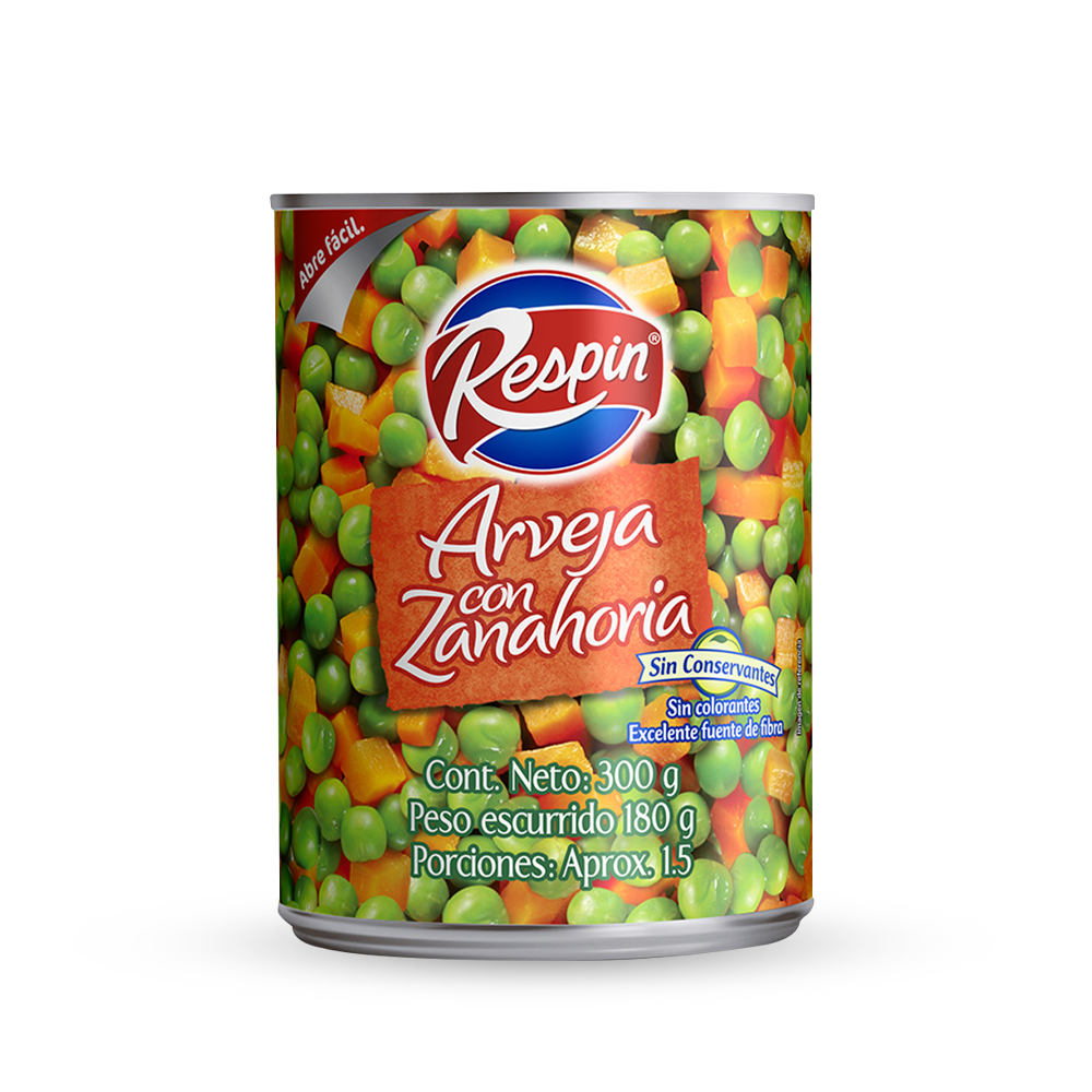 Arveja Zanahoria Respin x 300gr